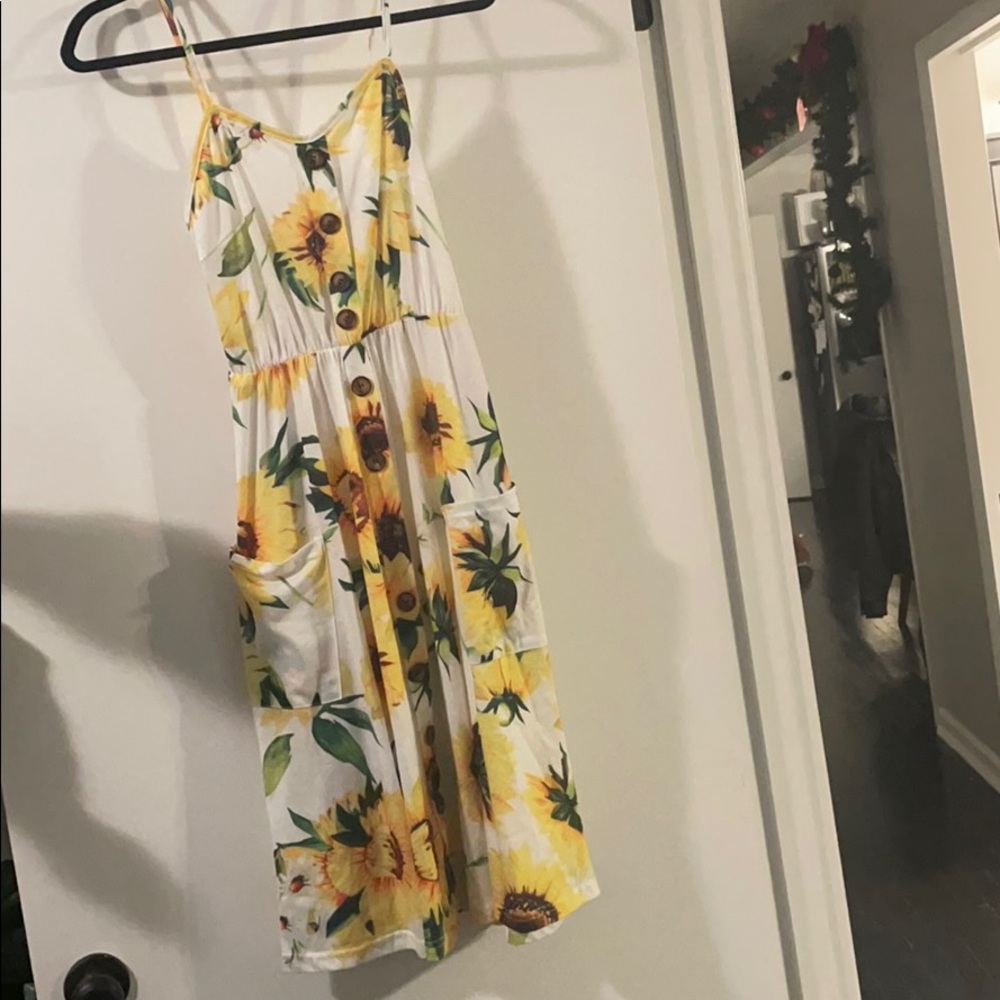 Yellow Sunflower Dress